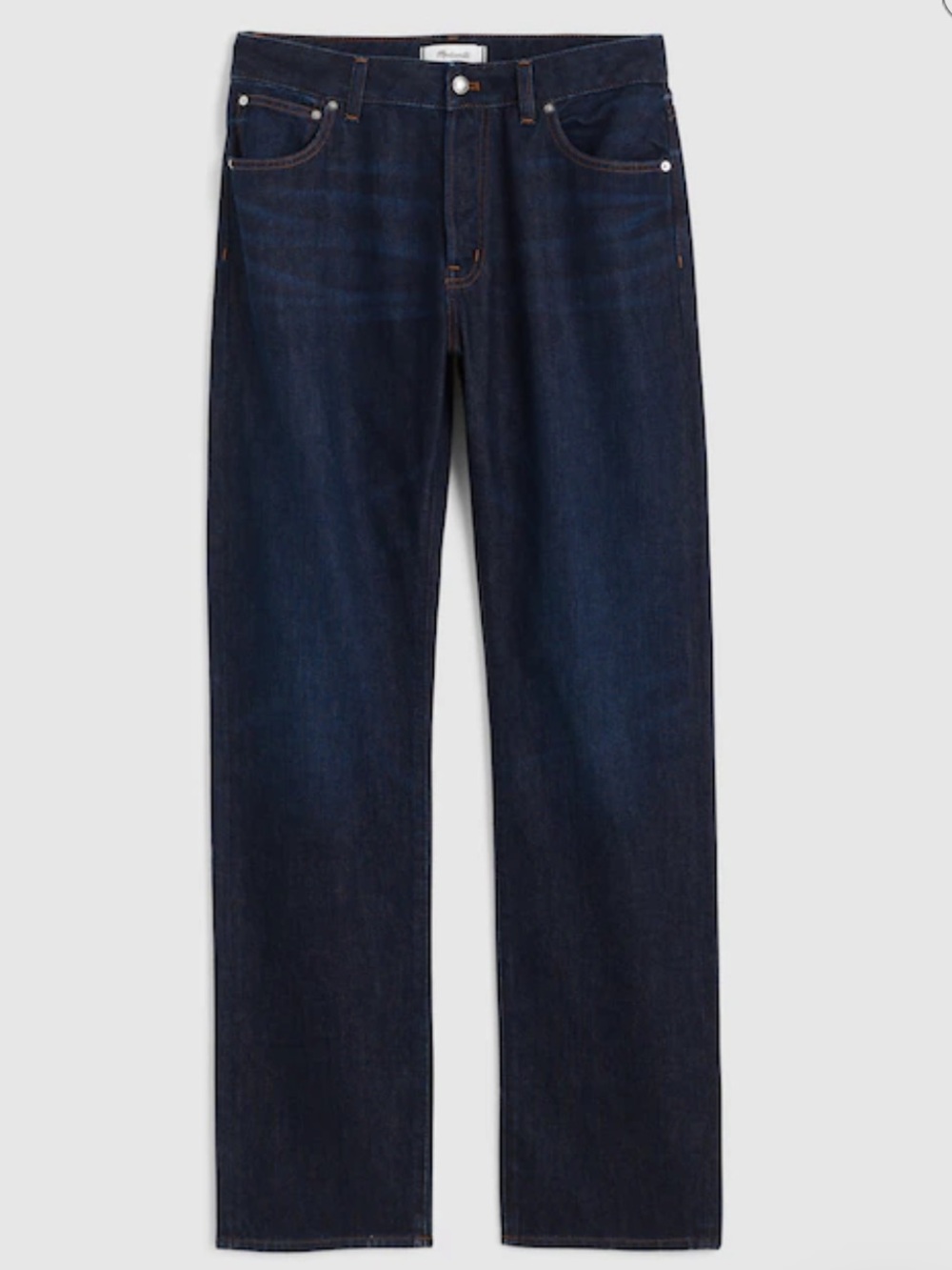 Madewell NWT curvy dean easy straight jeans
